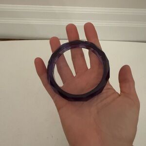Purple plastic retro bangle
